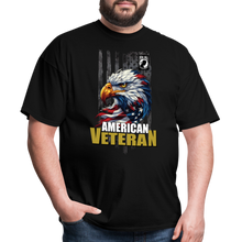 American Veteran Bald Eagle Flag Design Unisex Classic T-Shirt - black