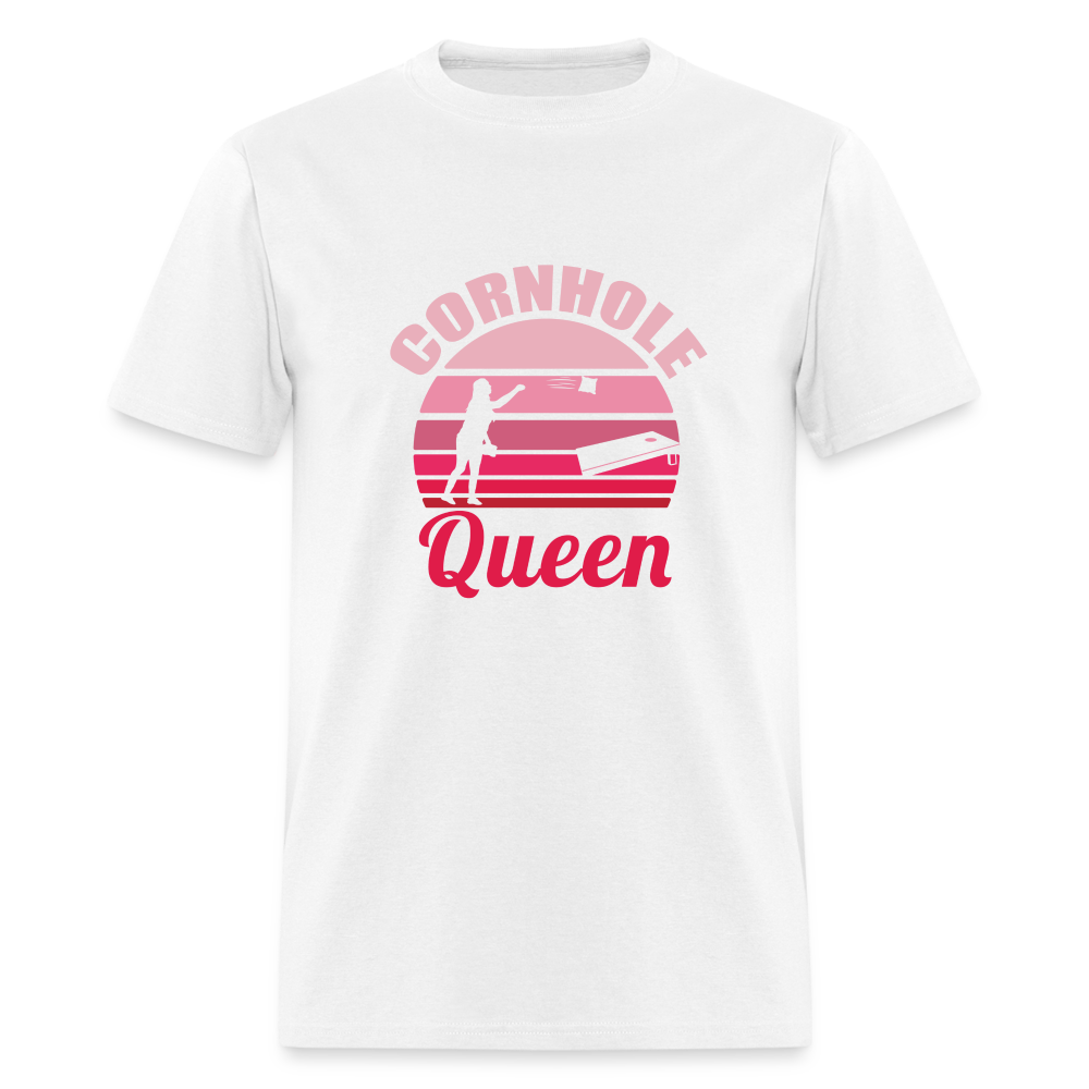 Cornhole Queen Unisex Classic T-Shirt - white