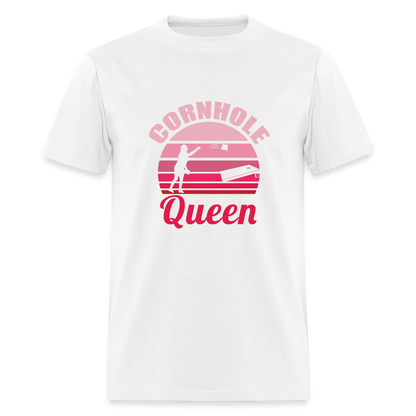 Cornhole Queen Unisex Classic T-Shirt - white