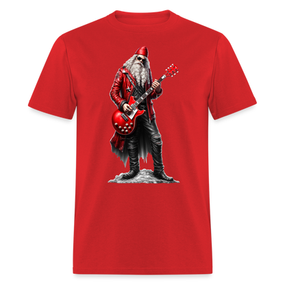 Santa Claus Rock Star Unisex Classic T-Shirt - red