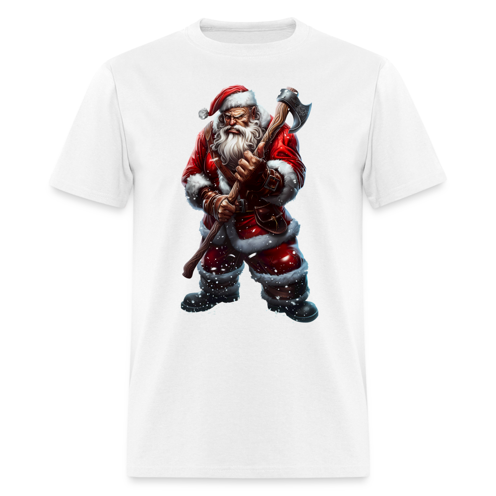 Bad Santa with an Axe Unisex Classic T-Shirt - white