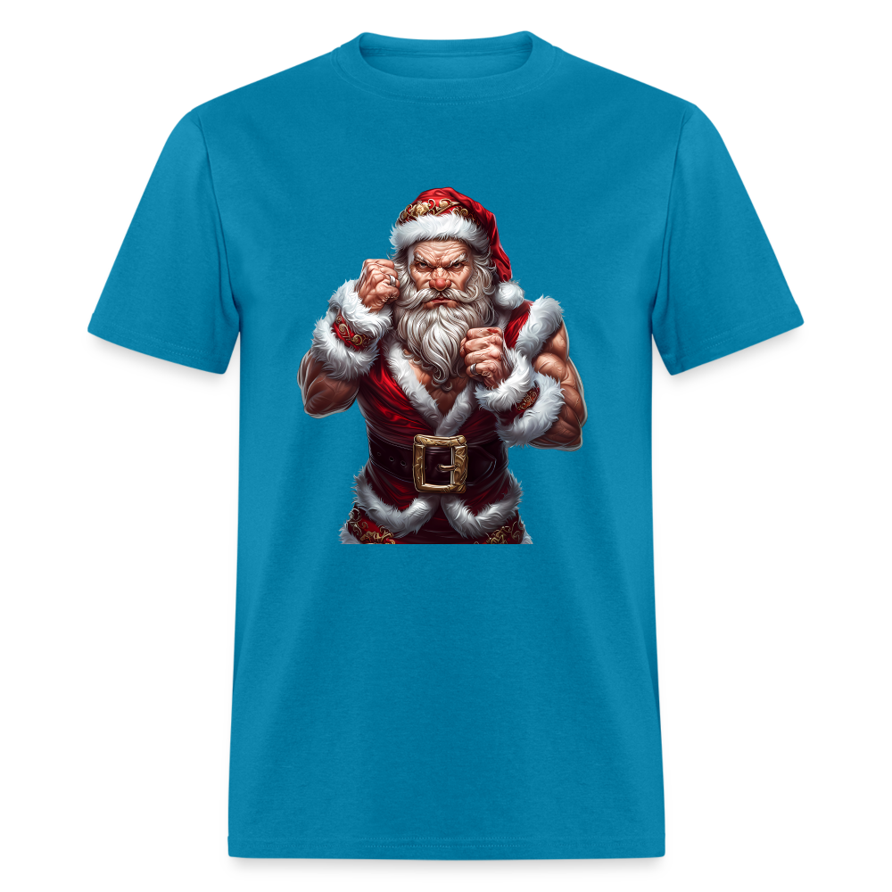 Bad Angry Santa (Design E) Unisex Classic T-Shirt - turquoise