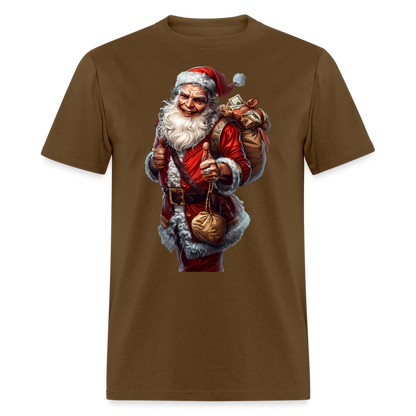 Bank Robber Bad Santa Unisex Classic T-Shirt - brown