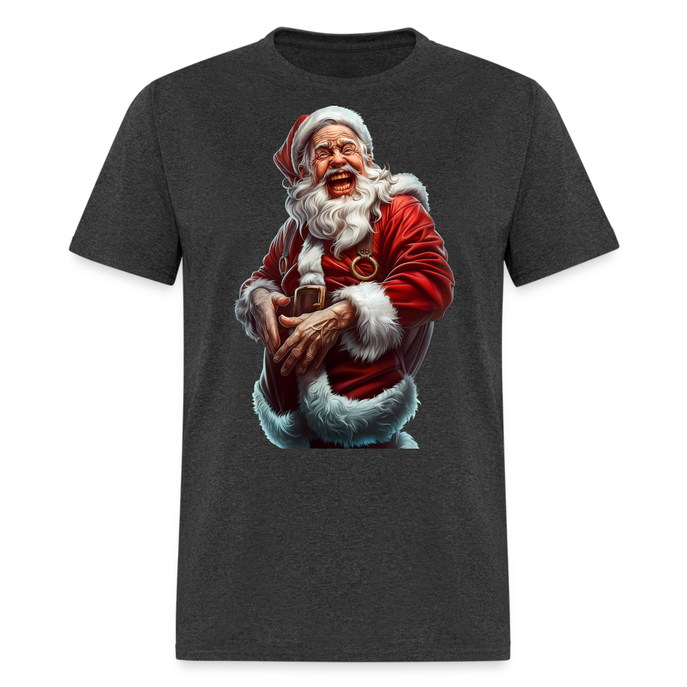 Maniac Bad Santa Laughing Unisex Classic T-Shirt - heather black
