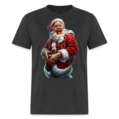 Maniac Bad Santa Laughing Unisex Classic T-Shirt - heather black