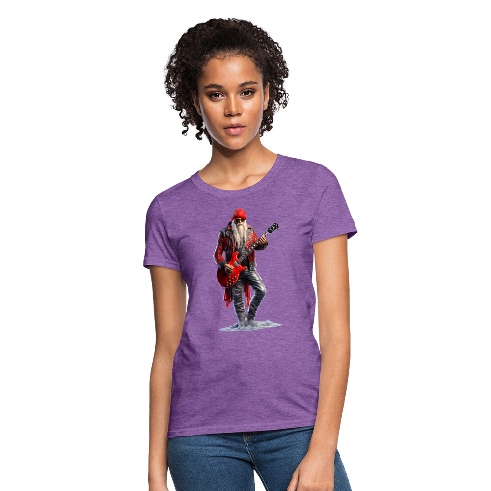 Santa Rock Star Women's T-Shirt - purple heather