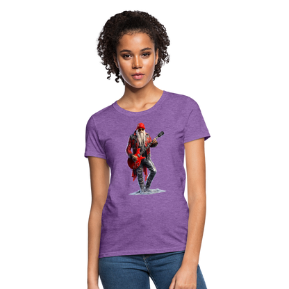 Santa Rock Star Women's T-Shirt - purple heather