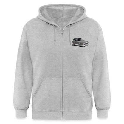 Men's Zip Hoodie Hearse - heather gray