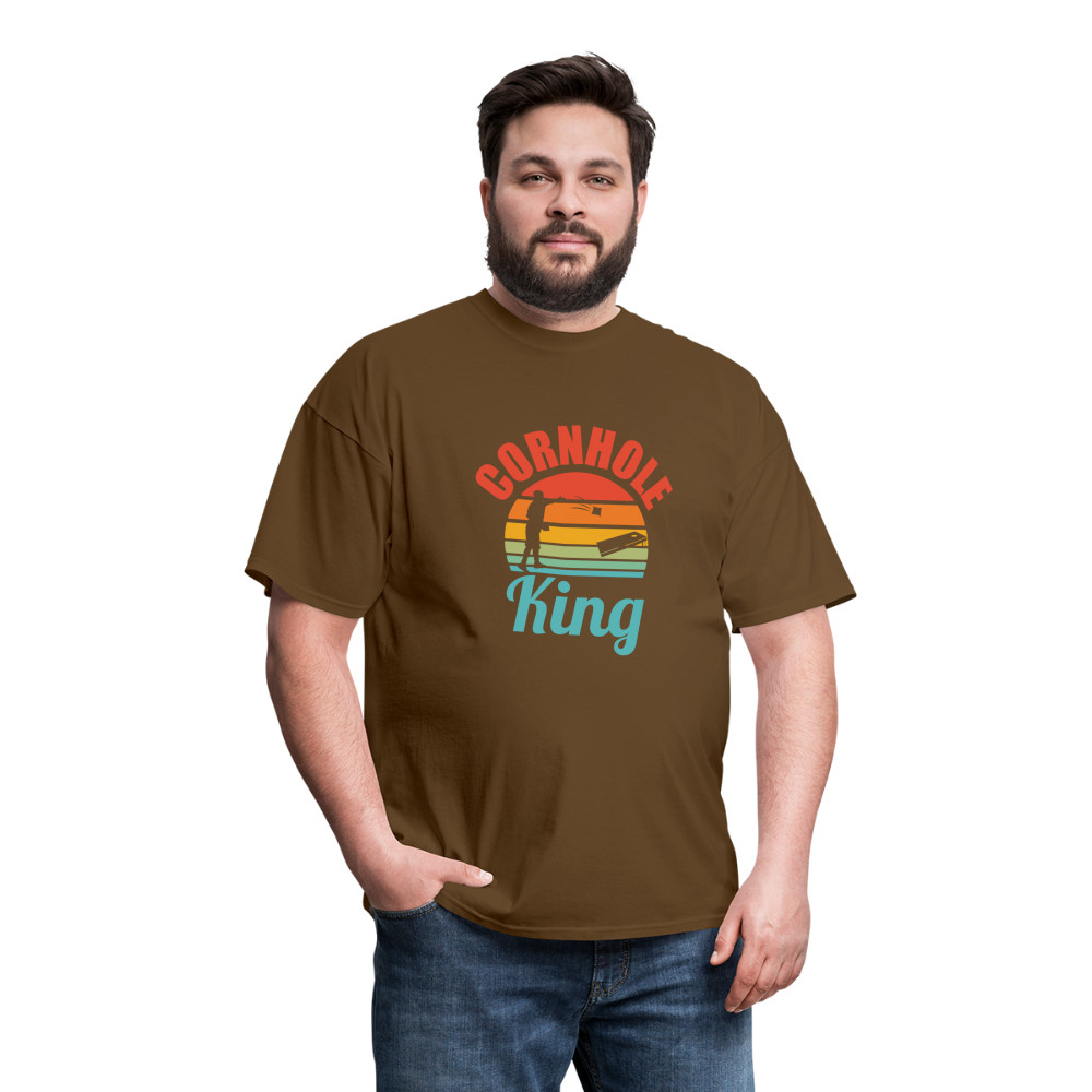 Cornhole King Unisex Classic T-Shirt - brown