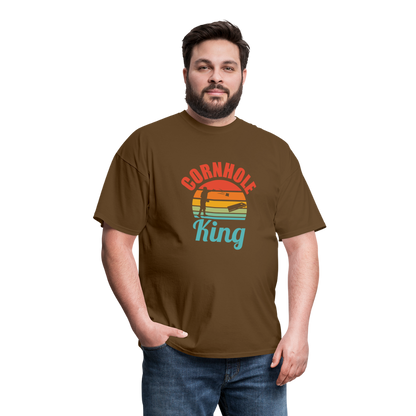 Cornhole King Unisex Classic T-Shirt - brown