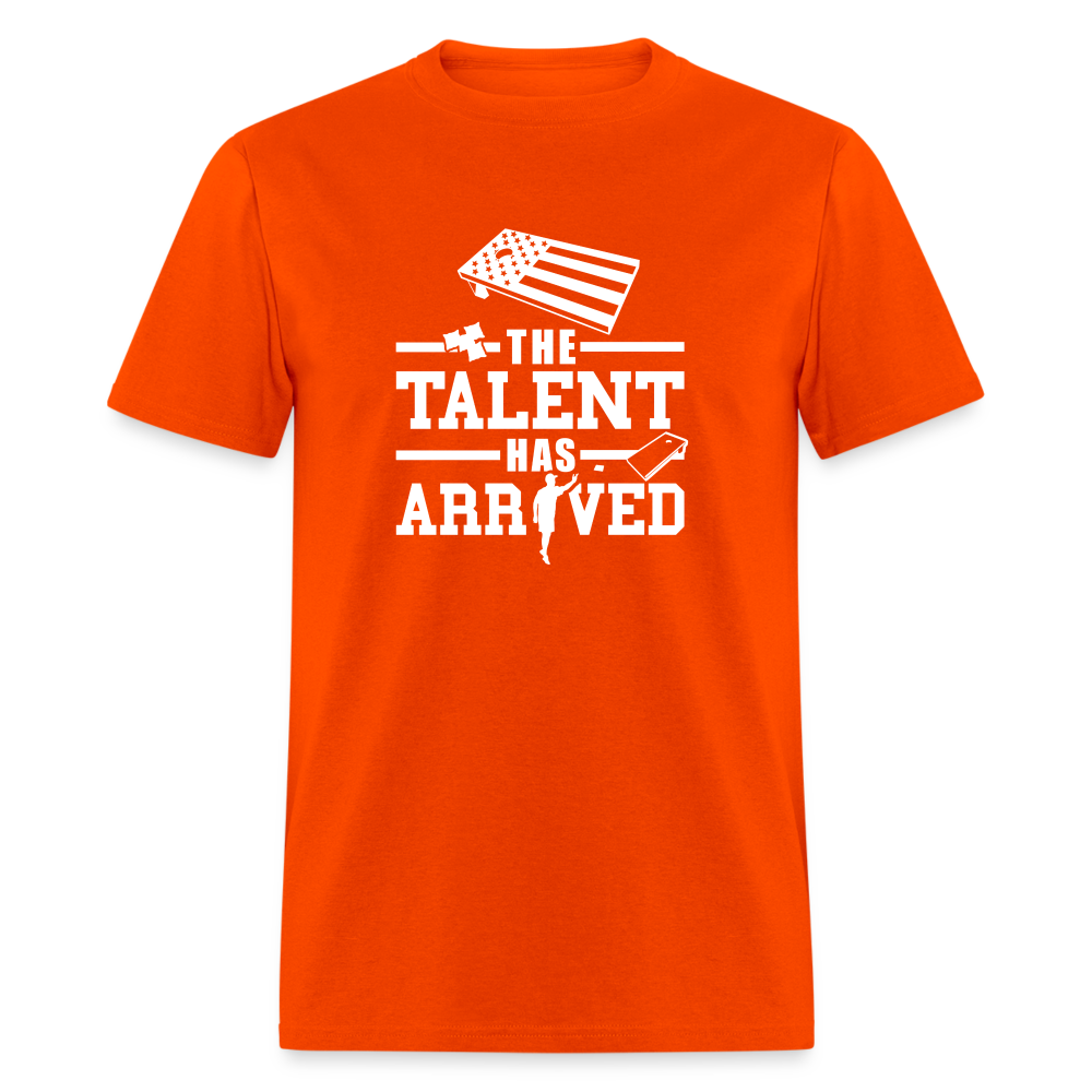 The Talent Has Arrived Cornhole Unisex Classic T-Shirt - orange