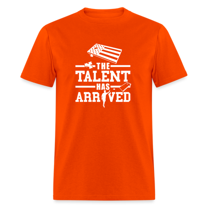 The Talent Has Arrived Cornhole Unisex Classic T-Shirt - orange