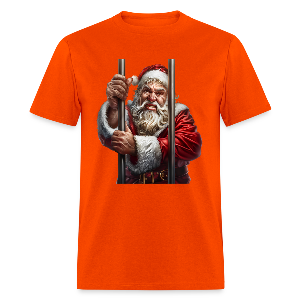 Bad Santa in Jail (Design F) Unisex Classic T-Shirt - orange