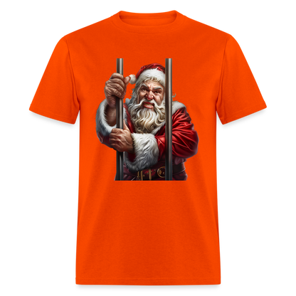 Bad Santa in Jail (Design F) Unisex Classic T-Shirt - orange