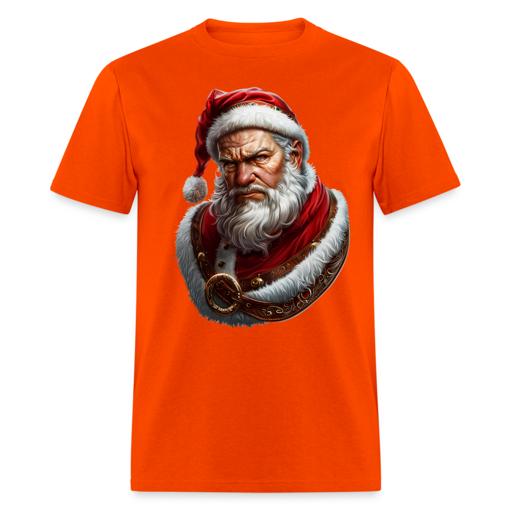 Grumpy Bad Angry Santa Unisex Classic T-Shirt - orange