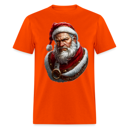 Grumpy Bad Angry Santa Unisex Classic T-Shirt - orange