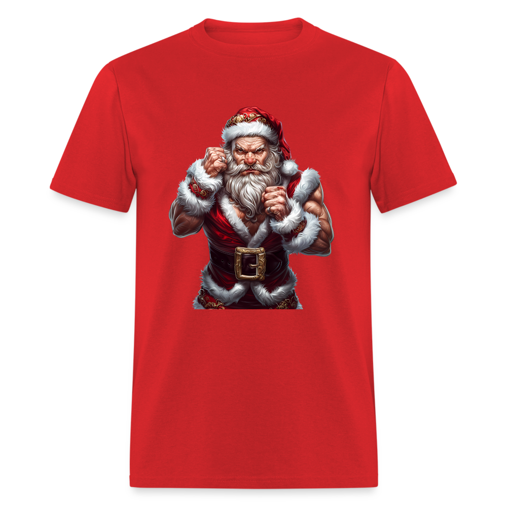 Bad Angry Santa (Design E) Unisex Classic T-Shirt - red