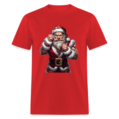 Bad Angry Santa (Design E) Unisex Classic T-Shirt - red