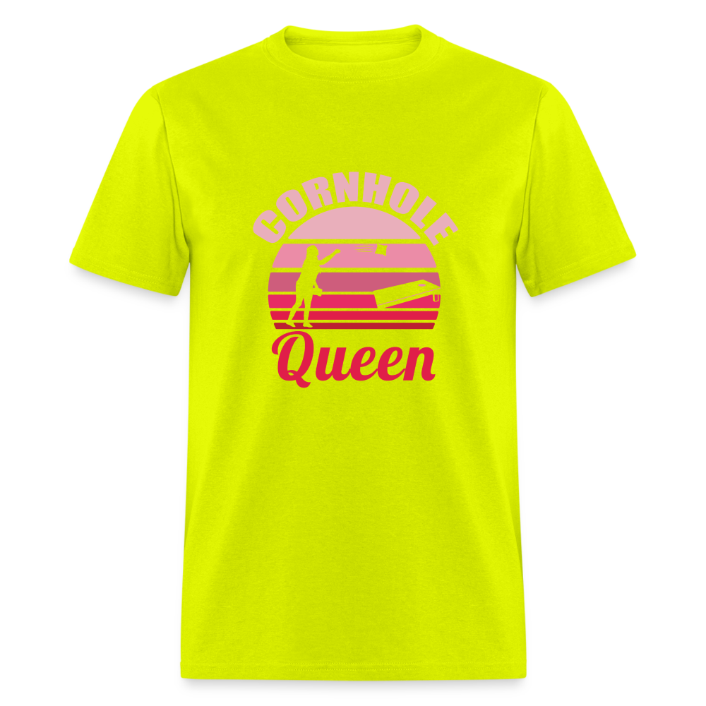 Cornhole Queen Unisex Classic T-Shirt - safety green