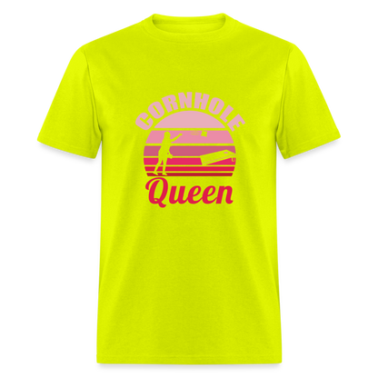 Cornhole Queen Unisex Classic T-Shirt - safety green