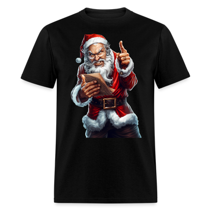 Bad Santa Naughty List Unisex Classic T-Shirt - black