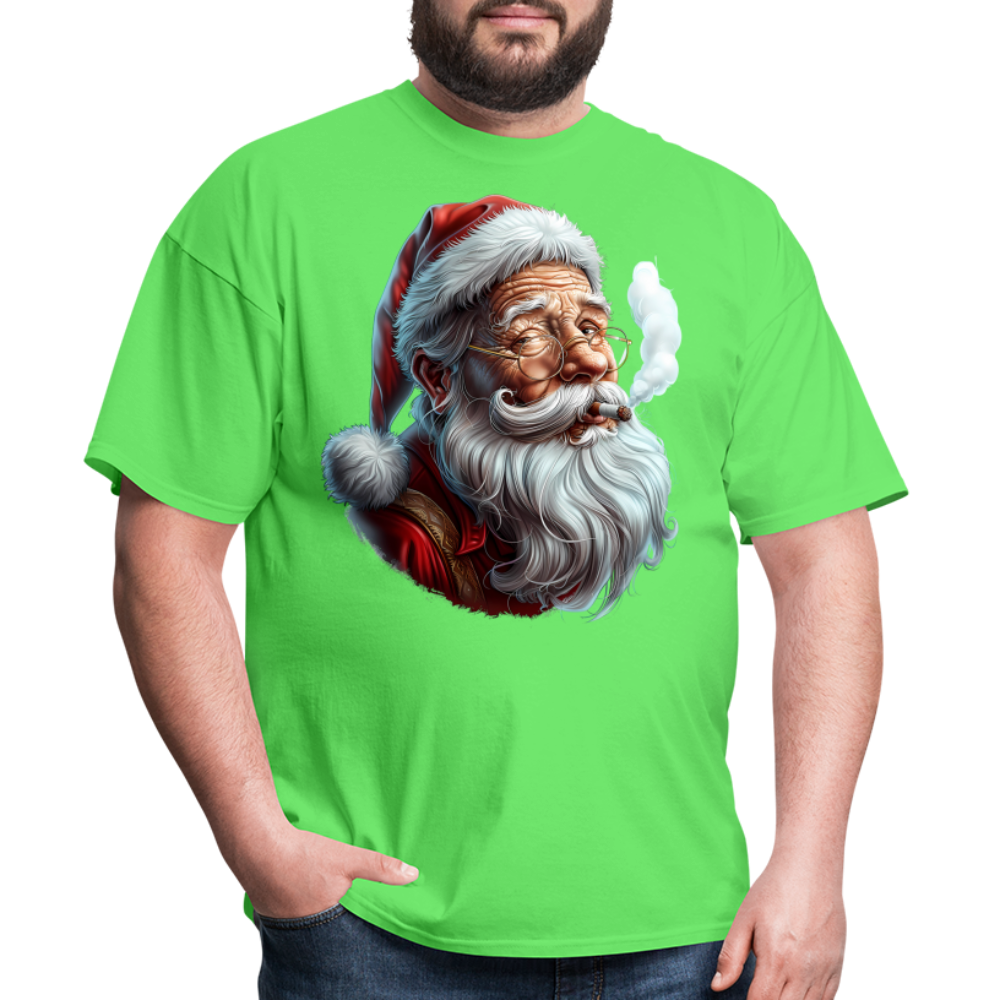 Bad Santa Smoking (Design H) Unisex Classic T-Shirt - kiwi