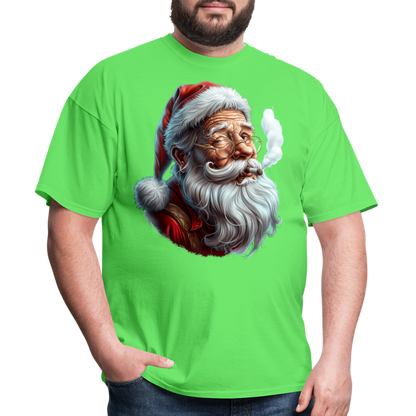 Bad Santa Smoking (Design H) Unisex Classic T-Shirt - kiwi