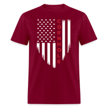 Cornhole American Flag Unisex Classic T-Shirt - burgundy