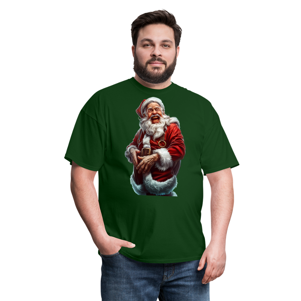 Maniac Bad Santa Laughing Unisex Classic T-Shirt - forest green