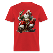 Drunk Bad Santa Unisex Classic T-Shirt - red