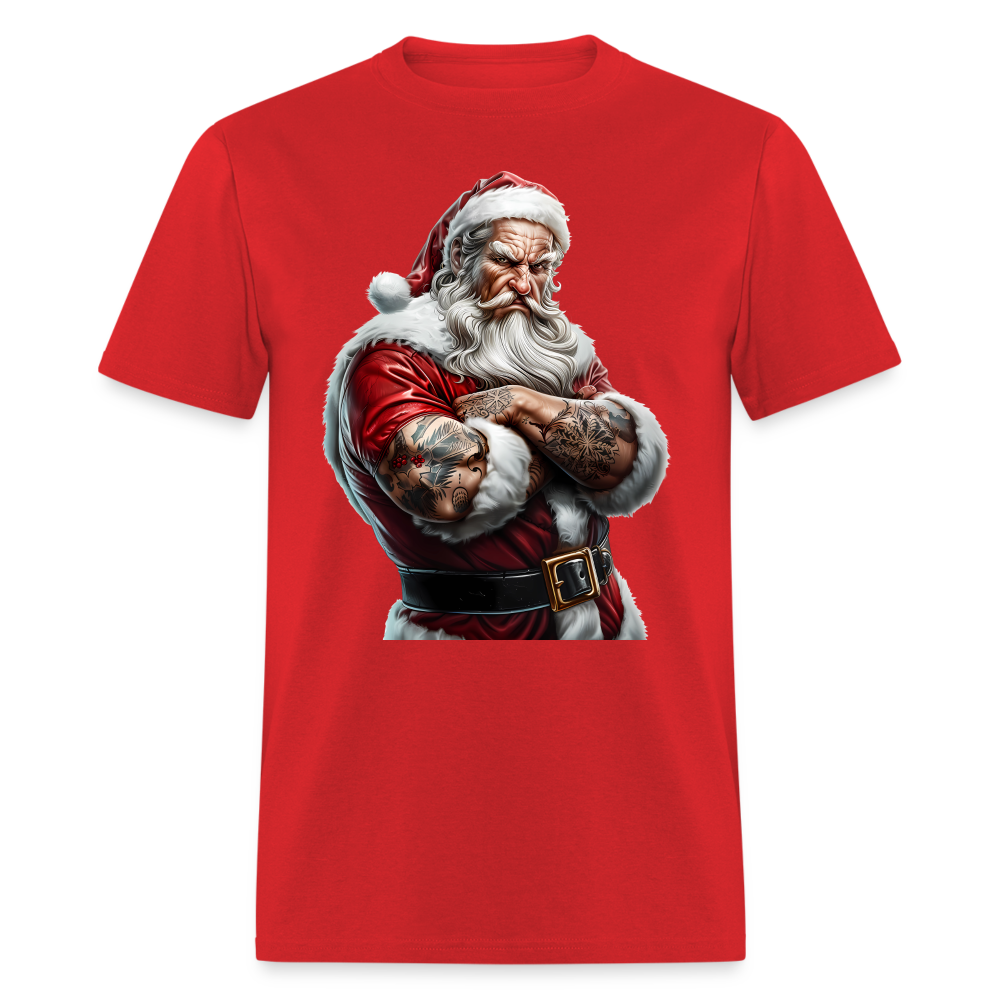 Bad Santa with Tattoos Unisex Classic T-Shirt - red