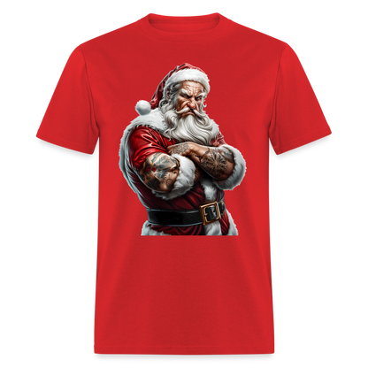 Bad Santa with Tattoos Unisex Classic T-Shirt - red