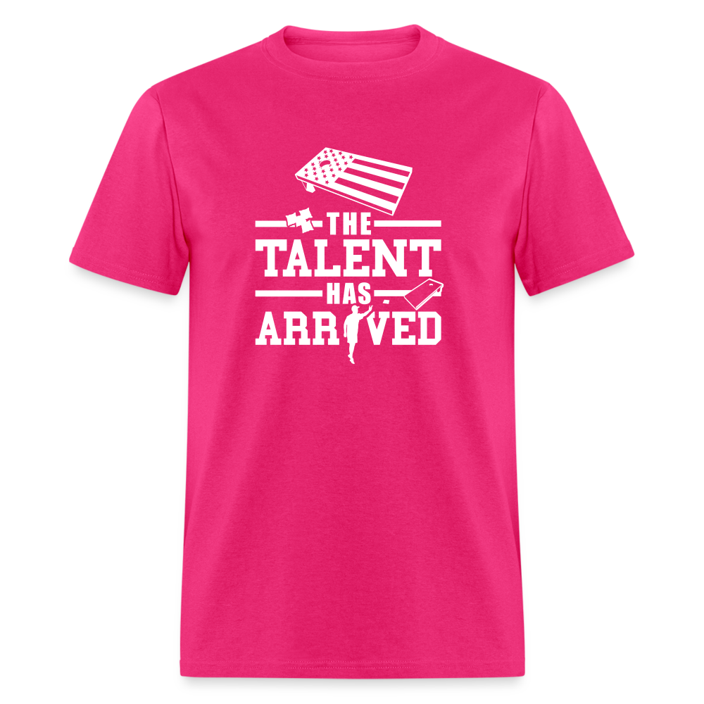 The Talent Has Arrived Cornhole Unisex Classic T-Shirt - fuchsia