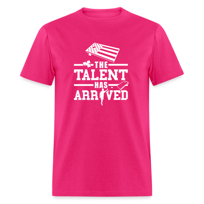 The Talent Has Arrived Cornhole Unisex Classic T-Shirt - fuchsia