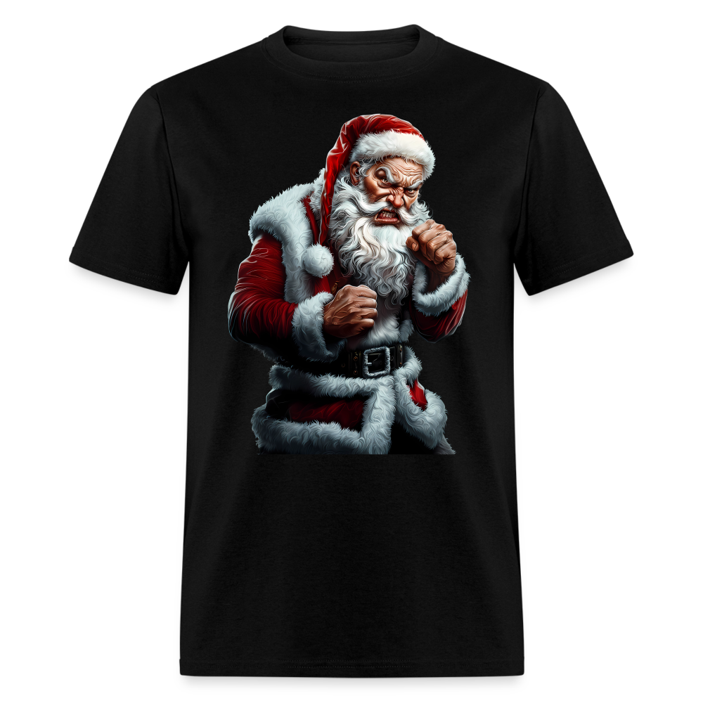Angry Bad Santa Unisex Classic T-Shirt - black
