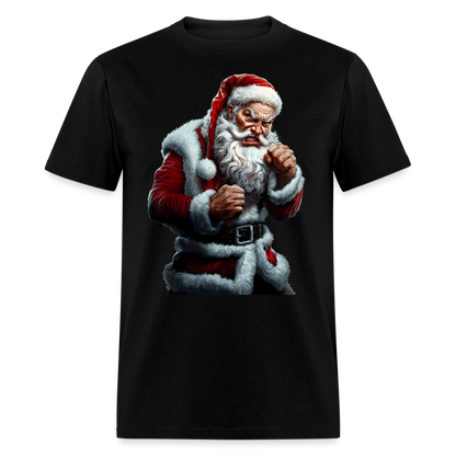 Angry Bad Santa Unisex Classic T-Shirt - black
