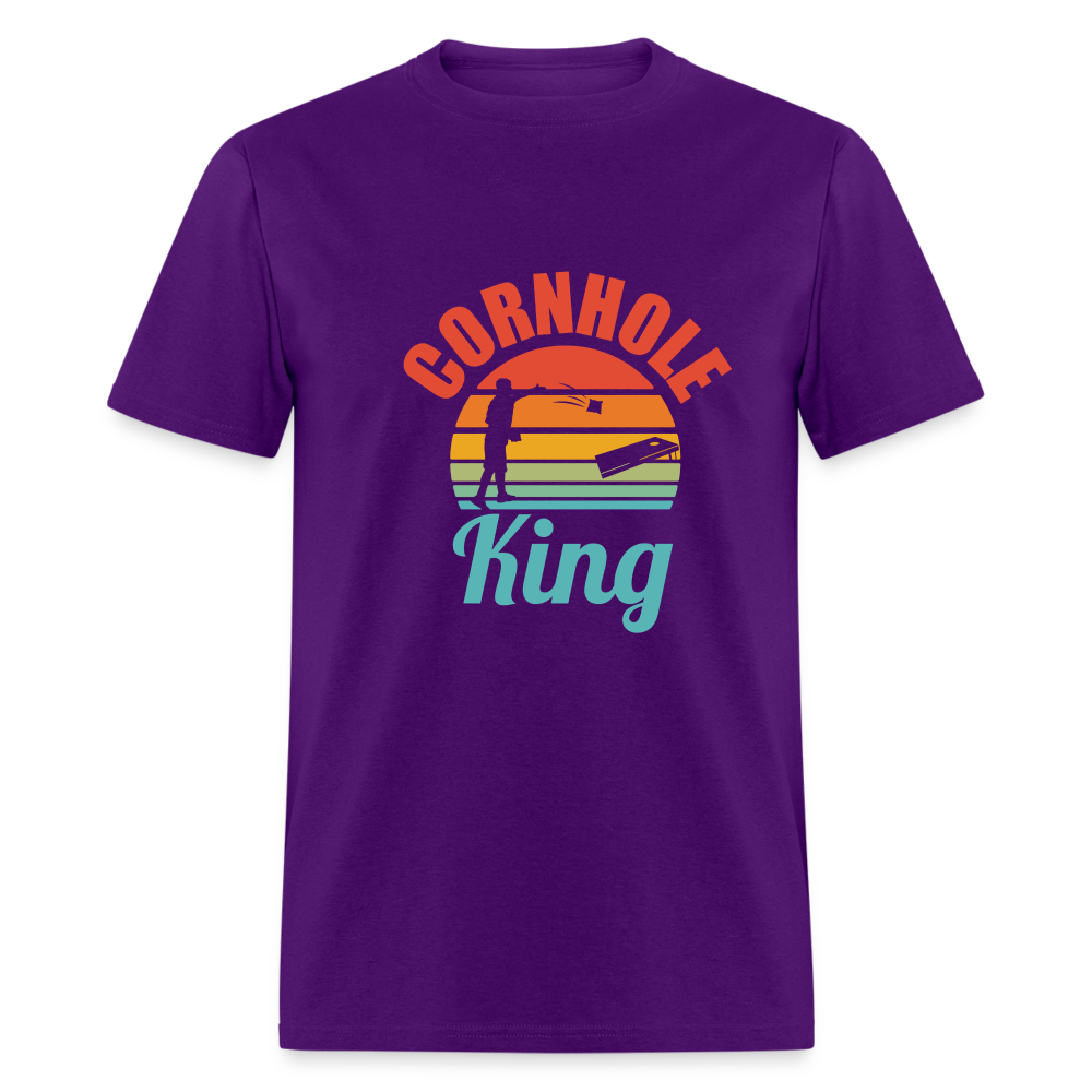 Cornhole King Unisex Classic T-Shirt - purple
