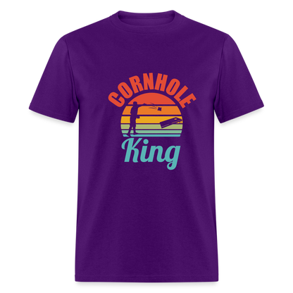 Cornhole King Unisex Classic T-Shirt - purple
