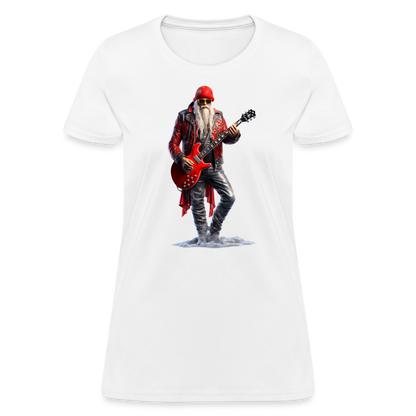 Santa Rock Star Women's T-Shirt - white