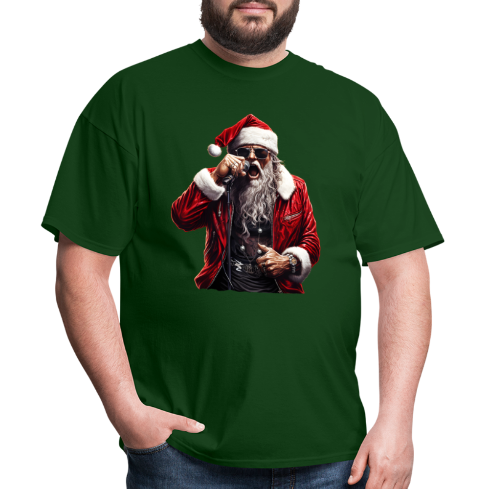 Santa Claus Singing Unisex Classic T-Shirt - forest green