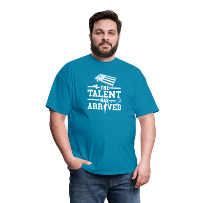 The Talent Has Arrived Cornhole Unisex Classic T-Shirt - turquoise