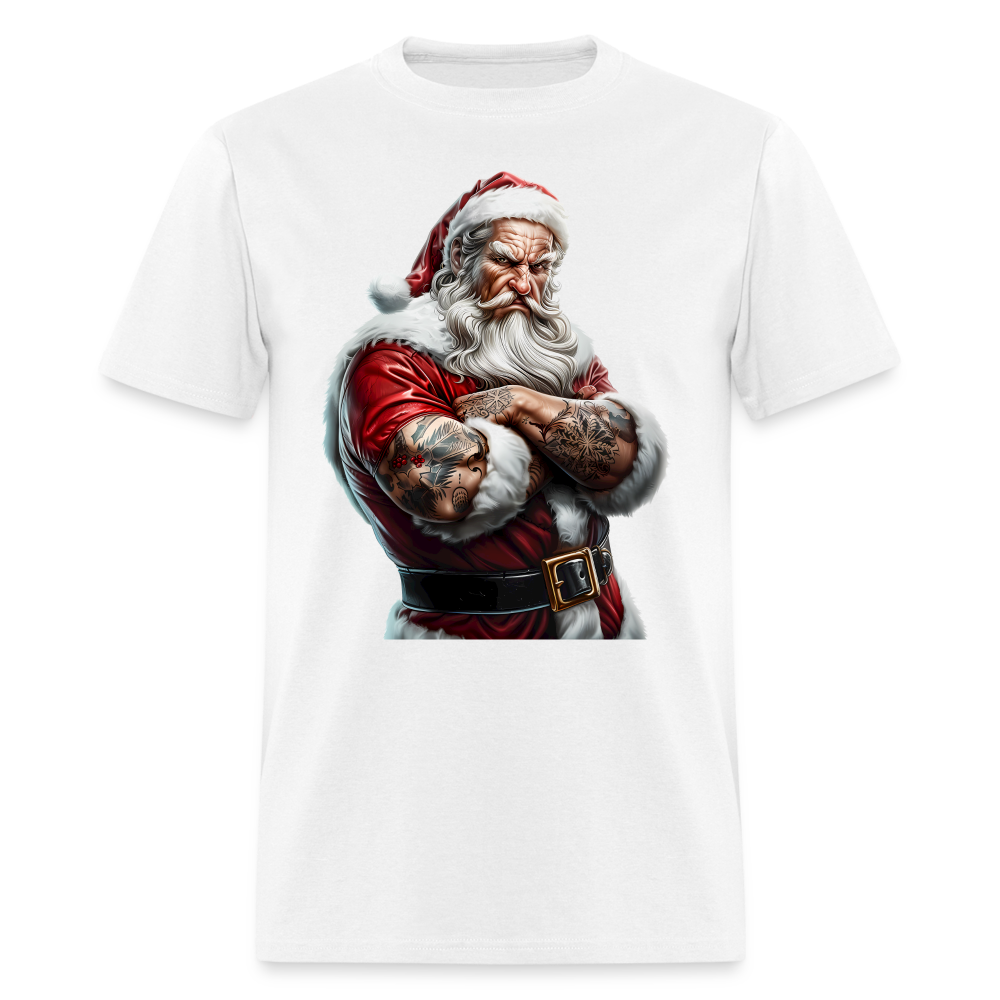 Bad Santa with Tattoos Unisex Classic T-Shirt - white