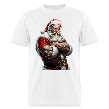 Bad Santa with Tattoos Unisex Classic T-Shirt - white