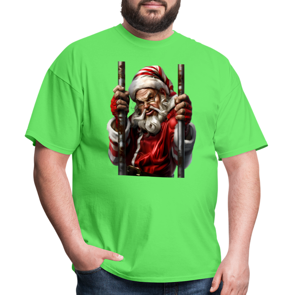 Bad Santa in Jail (Design G) Unisex Classic T-Shirt - kiwi