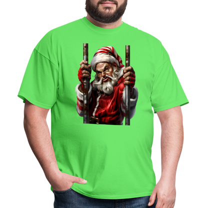Bad Santa in Jail (Design G) Unisex Classic T-Shirt - kiwi