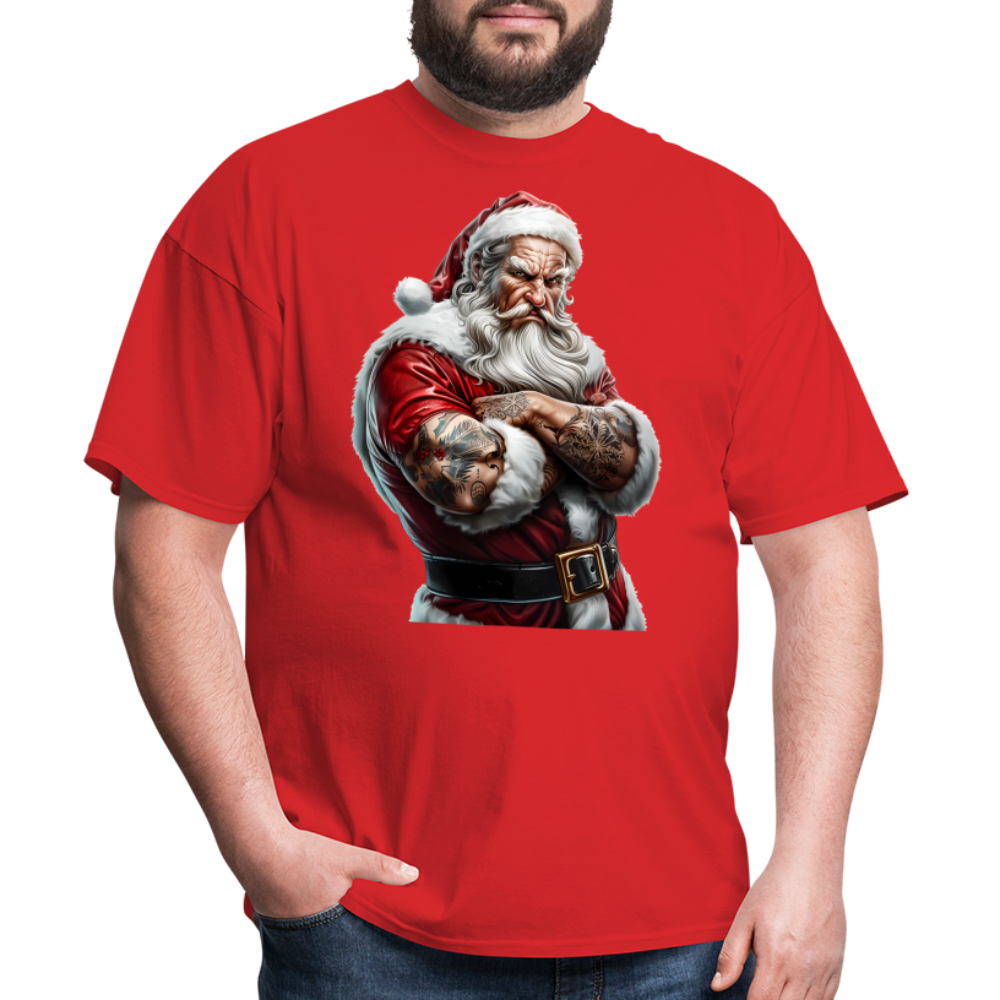 Bad Santa with Tattoos Unisex Classic T-Shirt - red
