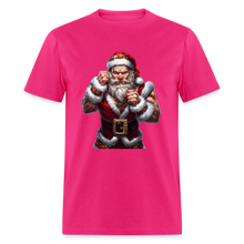 Bad Angry Santa (Design E) Unisex Classic T-Shirt - fuchsia
