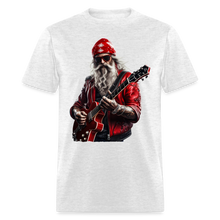 Santa in a Bandana Playing Guitar Unisex Classic T-Shirt - light heather gray