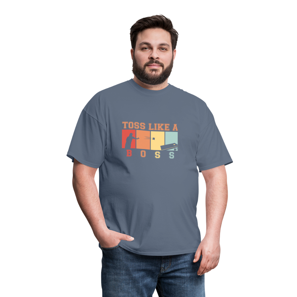 Toss Like a Boss Cornhole Unisex Classic T-Shirt - denim