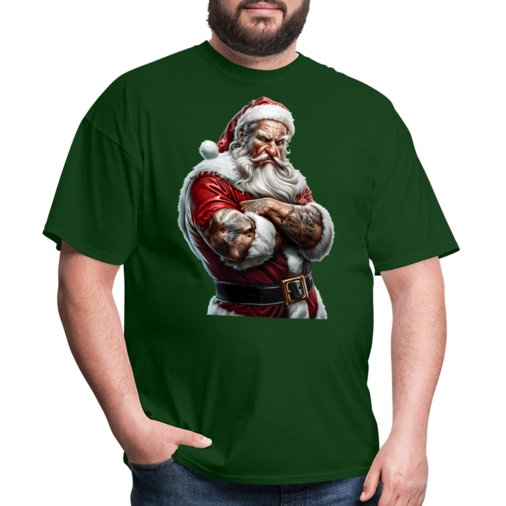 Bad Santa with Tattoos Unisex Classic T-Shirt - forest green